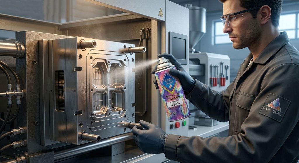 Desmoldante de silicón para plásticos inyectados